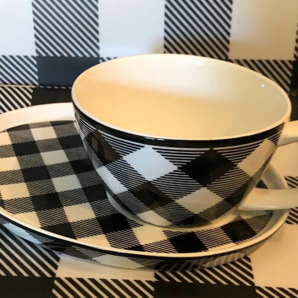 Mini Bites by Ciroa in the very popular Black and White Buffalo Plaid pattern.